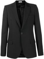 Alexander McQueen blazer à simple boutonnage - Noir