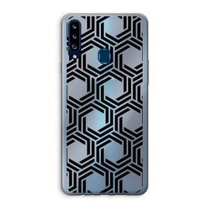 Geometrisch patroon: Samsung Galaxy A20s Transparant Hoesje