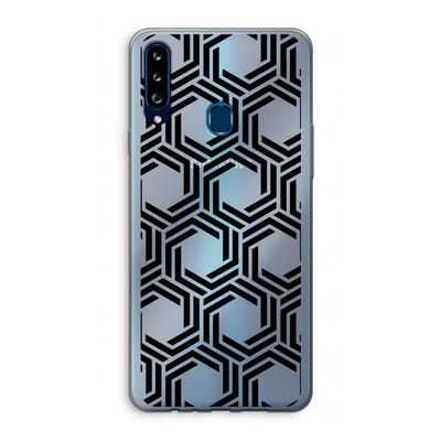 Geometrisch patroon: Samsung Galaxy A20s Transparant Hoesje