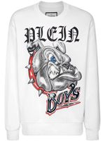 Philipp Plein sweat à logo Bulldogs imprimé - Blanc - thumbnail