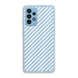 Strepen zwart-wit: Samsung Galaxy A52 Transparant Hoesje