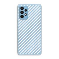 Strepen zwart-wit: Samsung Galaxy A52 Transparant Hoesje
