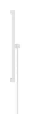 Hansgrohe Unica glijstang E Puro 65 cm met easy slide schuifstuk en Isiflex doucheslang 160 cm, mat wit