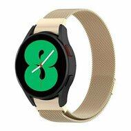 Samsung Galaxy watch 7 / Galaxy Watch FE - 40mm & 44mm - Milanese bandje (ronde connector) - Vintage goud