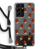 Yummy: Samsung Galaxy S21 Ultra Transparant Hoesje met koord