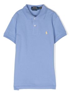 POLO RALPH LAUREN KIDS polo à logo Pony brodé - Bleu