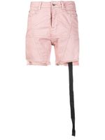 Rick Owens DRKSHDW short en jean à bords francs - Rose - thumbnail