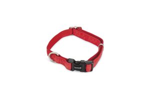 Beeztees 744960 Rood Kunstleer, Nylon Hond Standaard halsband