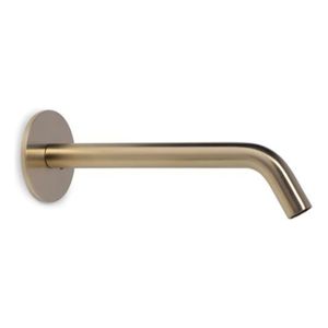 Blue Label Brondby XL uitloop voor inbouw wastafelkraan 20 cm Geborsteld goud PVD