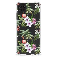 Samsung Galaxy A22 5G Case Anti-shock Flamingo Palms