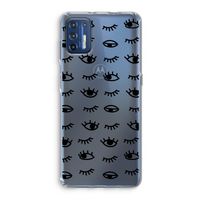 Eye pattern #2: Motorola Moto G9 Plus Transparant Hoesje