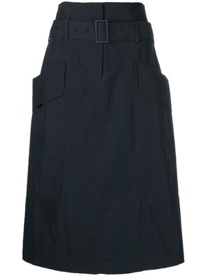 Low Classic jupe évasée à taille ceinturée - Bleu