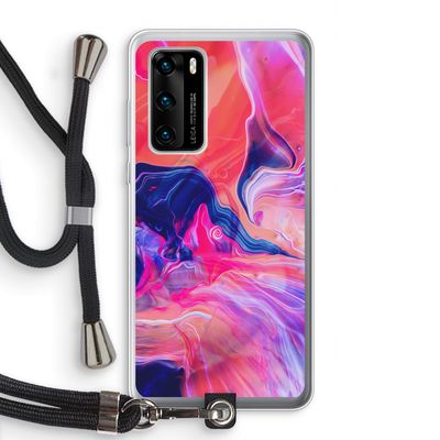 Earth And Ocean: Huawei P40 Transparant Hoesje met koord