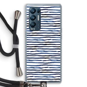 Verrassende lijnen: Oppo Find X3 Neo Transparant Hoesje met koord