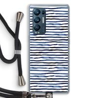 Verrassende lijnen: Oppo Find X3 Neo Transparant Hoesje met koord