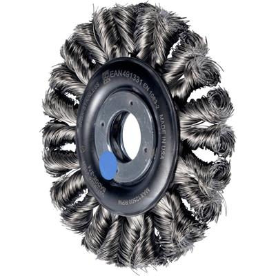 PFERD TOOLS PAARD POS COMBITWIST ronde borstel getrokken RBG HD Ø 115x12x22,2 mm roestvrij stalen draad-Ø 0,35 mm haakse slijper POS RBG 11512/22,2 CT INOX