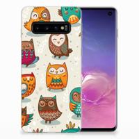 Samsung Galaxy S10 | TPU Hoesje | Vrolijke Uilen