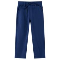 VidaXL Kinderbroek met trekkoord 116 marineblauw