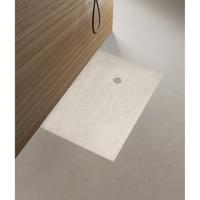 Wiesbaden Stonea Douchebak - Antislip - Composiet - 800x900x30mm - Inkortbaar - Beige