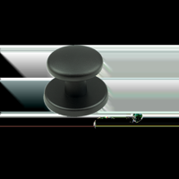 AMI Voordeurknop 160/60 Zwart 9005 Str - 739601