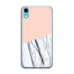 A touch of peach: iPhone XR Transparant Hoesje