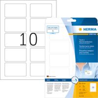 A4 naametiketten textiel 80x50mm wit 20 vel Herma 4514