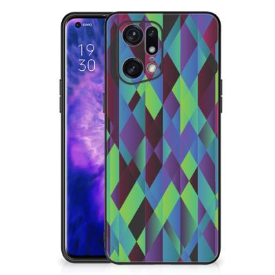 OPPO Find X5 Pro Backcover Abstract Green Blue