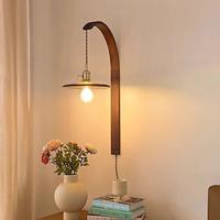 led binnenwandlampen warm wit 24cm modern e27 wandlampen hout keramiek schaduw draaibaar telescopisch zwenkarm wandlamp hotel woonkamer bed lezen wandkandelaar 85-265v Lightinthebox