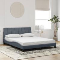 Bedframe zonder matras 160x200 cm fluweel donkergrijs