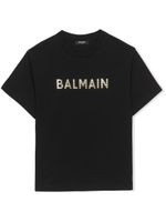 Balmain Kids t-shirt en coton à logo imprimé - Noir - thumbnail