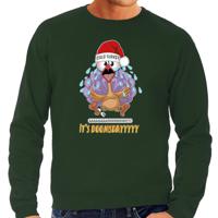 Foute Kersttrui/sweater voor heren - doomsday - groen - cold turkey