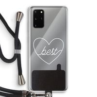 Best heart pastel: Samsung Galaxy S20 Plus Transparant Hoesje met koord