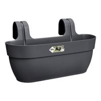ELHO - Bloempot - Vibia Campana Easy Hanger Large - Antraciet - Buitenbalkon - L 24,1 x B 46 x H 26,5 cm