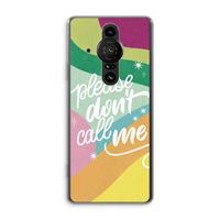 Don't call: Sony Xperia Pro-I Transparant Hoesje