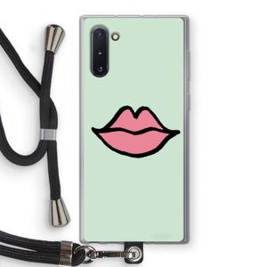 Kusje: Samsung Galaxy Note 10 Transparant Hoesje met koord