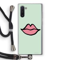 Kusje: Samsung Galaxy Note 10 Transparant Hoesje met koord