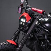 MOTOISM gabelcover-led-blinker "the nightcrawler" gabelcover mi turn signal type three ho