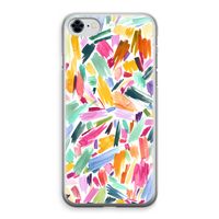 Watercolor Brushstrokes: iPhone 8 Transparant Hoesje