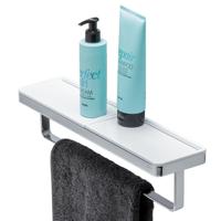 Handdoekrek Geesa Frame | 40 cm | Met plateau | Wit-Chroom