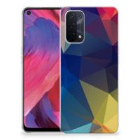 OPPO A74 5G | A54 5G | TPU Hoesje | Polygon Dark