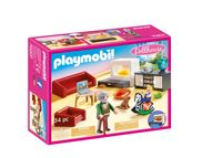 Playmobil Dollhouse Huiskamer met Openhaard 70207 - thumbnail