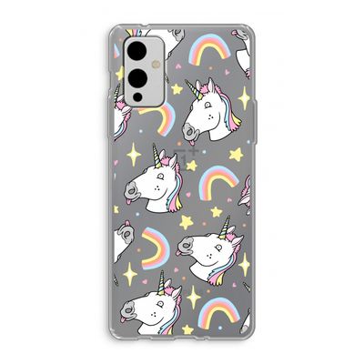 Rainbow Unicorn: OnePlus 9 Transparant Hoesje