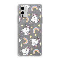 Rainbow Unicorn: OnePlus 9 Transparant Hoesje