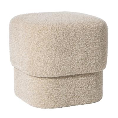 Poef vilt - beige - 40x40x40 cm