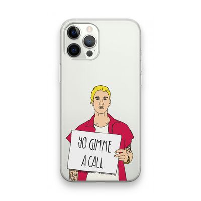 Gimme a call: iPhone 12 Pro Max Transparant Hoesje
