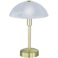 LED Tafellamp 4W - Warm Wit 3000K - Ronde Mat Gouden Aluminium Lamp