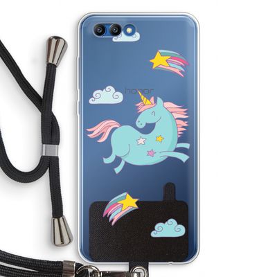 Vliegende eenhoorn: Honor 10 Transparant Hoesje met koord