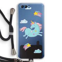 Vliegende eenhoorn: Honor 10 Transparant Hoesje met koord
