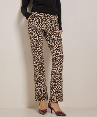 flared fit broek met print flared fit broek met print