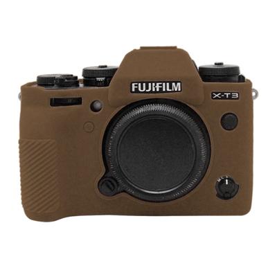 PULUZ zachte siliconen beschermhoes voor FUJIFILM XT3 (koffie)